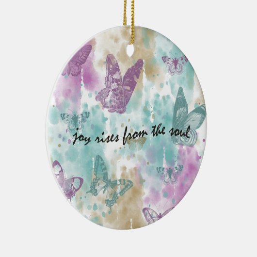 Joy Rises van de Soul Keramisch Ornament (Rechts)