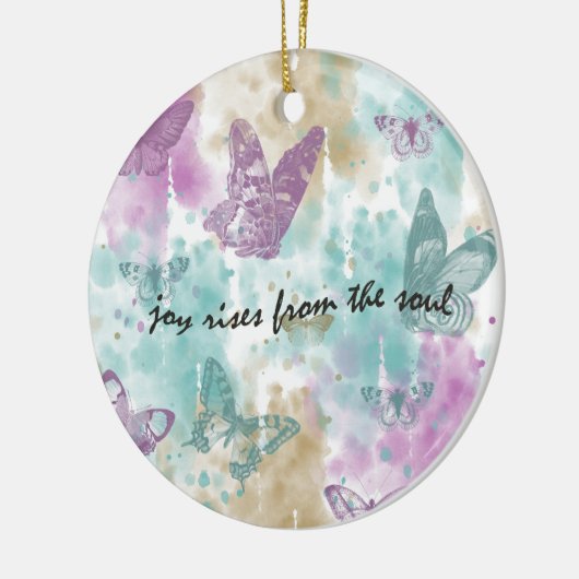 Joy Rises van de Soul Keramisch Ornament (Links)