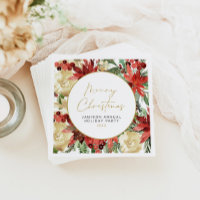 JOY Rode Poinsettia Kerstfeest Decor