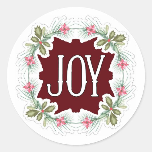 Joy Ronde Sticker (Voorkant)