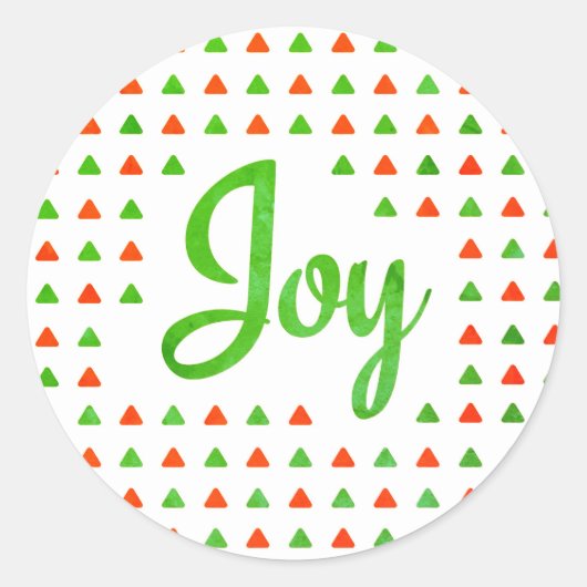 Joy Ronde Sticker (Voorkant)