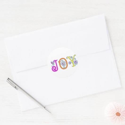 JOY! RONDE STICKER (Envelop)
