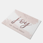 Joy | Roos Gold Kerstmis Deurmat (Schuin)