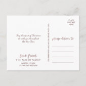 Joy | Roos Gold Kerstmis Feestdagenkaart (Achterkant)