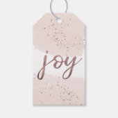Joy | Roos Gold kerstnaam Cadeaulabel (Voorkant)
