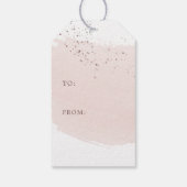 Joy | Roos Gold kerstnaam Cadeaulabel (Achterkant)