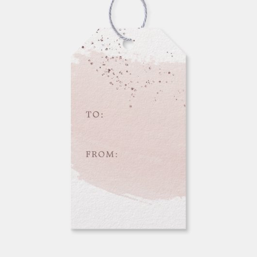 Joy | Roos Gold kerstnaam Cadeaulabel (Achterkant)