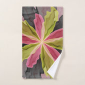 Joy, roze groene antracite Fantasy Fantasy Flower  Bad Handdoek (Handdoek)