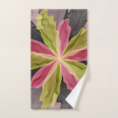 Joy, roze groene antracite Fantasy Fantasy Flower  Bad Handdoek (Handdoek)