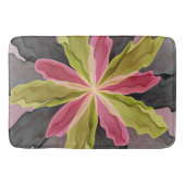 Joy, roze groene antracite Fantasy Fantasy Flower  Badmat (Voorkant)
