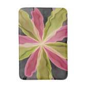 Joy, roze groene antracite Fantasy Fantasy Flower  Badmat (Voorkant Verticaal)