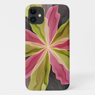 Joy, roze groene antracite Fantasy Fantasy Flower Case-Mate iPhone Case