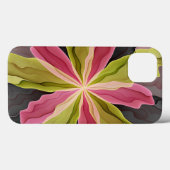 Joy, roze groene antracite Fantasy Fantasy Flower Case-Mate iPhone Case (Achterkant (horizontaal))
