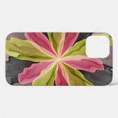 Joy, roze groene antracite Fantasy Fantasy Flower  Case-Mate iPhone Case (Achterkant (horizontaal))