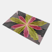 Joy, roze groene antracite Fantasy Fantasy Flower Deurmat (Schuin)