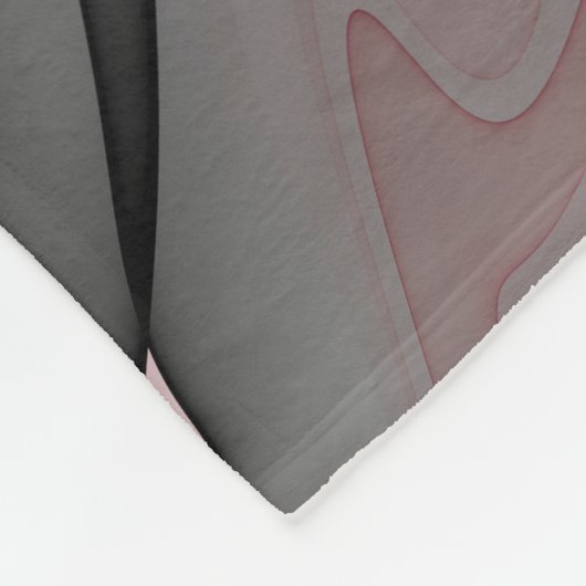 Joy, roze groene antracite Fantasy Fantasy Flower  Fleece Deken (Hoek)