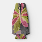 Joy, roze groene antracite Fantasy Fantasy Flower  Flesjeskoeler (Achterkant)