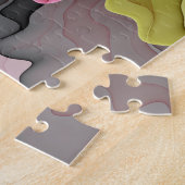 Joy, roze groene antracite Fantasy Fantasy Flower  Legpuzzel (Zijkant)