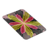 Joy, roze groene antracite Fantasy Fantasy Flower  Magneet (Rechterzijde)