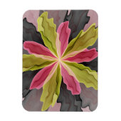 Joy, roze groene antracite Fantasy Fantasy Flower  Magneet (Verticaal)