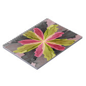 Joy, roze groene antracite Fantasy Fantasy Flower Notitieboek (Linkerzijde)