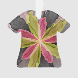 Joy, roze groene antracite Fantasy Fantasy Flower  Ornament