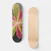 Joy, roze groene antracite Fantasy Fantasy Flower Persoonlijk Skateboard (Voorkant)