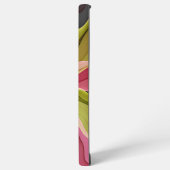 Joy, roze groene antracite Fantasy Fantasy Flower  Samsung Galaxy Hoesje (Linkerkant)