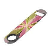 Joy, roze groene antracite Fantasy Fantasy Flower Speed Flessenopener (Voorkant Gekanteld)