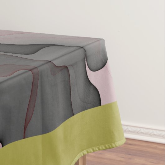 Joy, roze groene antracite Fantasy Fantasy Flower  Tafelkleed (Voorbeeld)