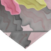 Joy, roze groene antracite Fantasy Fantasy Flower  Tafelkleed (Gekanteld)