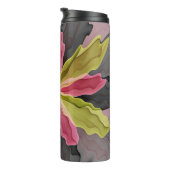 Joy, roze groene antracite Fantasy Fantasy Flower Thermosbeker (Geroteerd rechts)