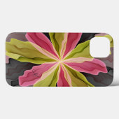 Joy, roze groene antracite, fractal monogram Case-Mate iPhone case (Achterkant (horizontaal))