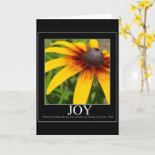 Joy Rumi Motivatie Flower Kaart (Gele Bloem)
