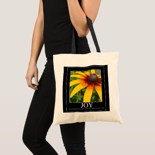 Joy Rumi Motivatie ventilatortas Tote Bag (Voorkant (product))