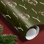 Joy rustieke bosrijke Waterverf paddenstoel kerst Cadeaupapier