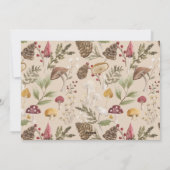 Joy rustieke bosrijke Waterverf paddenstoel kerst Feestdagenkaart (Achterkant)