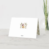 Joy rustieke bosrijke Waterverf paddenstoel kerst Folie Feestdagenkaart (Achterkant)