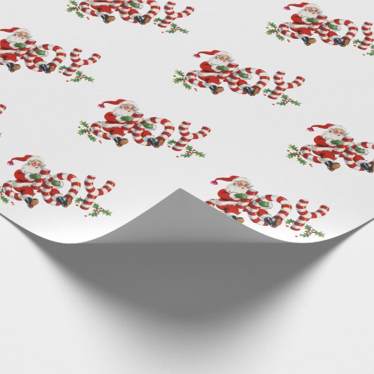  Joy Santa Cadeaupapier (Hoek)