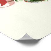 JOY Santa Christmas Wall Art Decor Poster (Hoek)