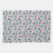 Joy, Santa en KerstHolly Theedoek (Horizontaal)