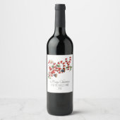  Joy Santa Gepersonaliseerd Wijn Etiket (Voorkant)