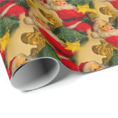 Joy Santa op het motief van de kerstboom inpakpapi Cadeaupapier (Rol Hoek)
