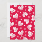 Joy Scandinavian Heart Kerstfeestdag Feestdagenkaart (Achterkant)