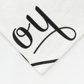 Joy Script Black Fleece Deken (Hoek)