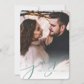 Joy Script | Elegant kerstmis Feestdagenkaart (Voorkant)