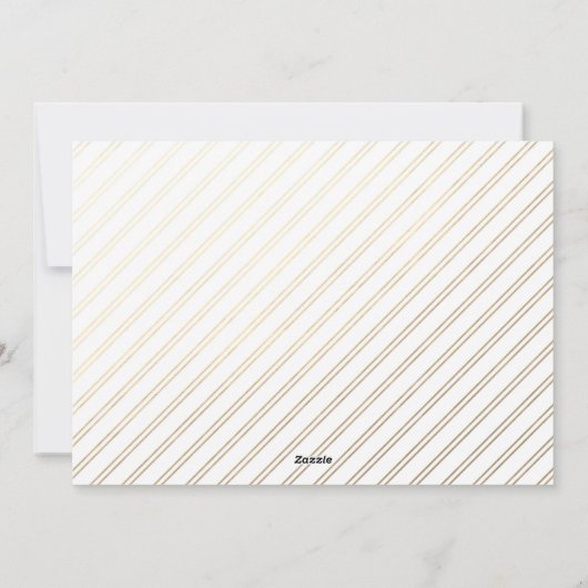 Joy Script Faux Folie kerstfeestdag Kaart (Achterkant)