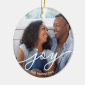 Joy Script | Foto Keramisch Ornament (Links)