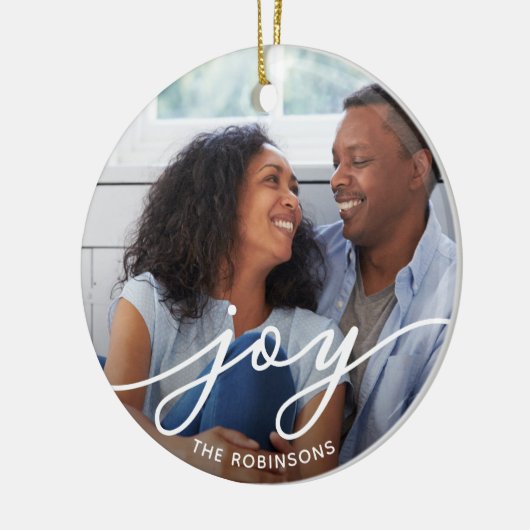 Joy Script | Foto Keramisch Ornament (Links)