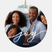 Joy Script | Foto Keramisch Ornament (Achterkant)